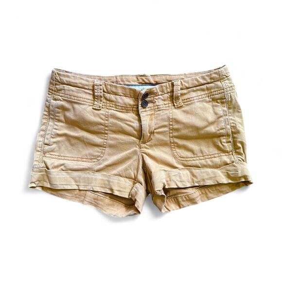 Abercrombie & Fitch Y2K Tan Cargo Low Rise Short 00 - Picture 1 of 4